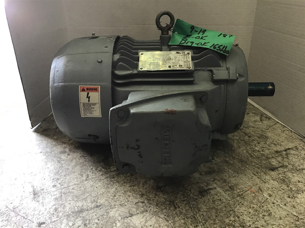 Siemens SD10 7.5 HP AC Motor 208-230/460 Volts 1750 RPM 4P 213T Frame