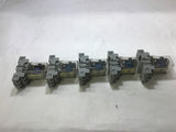 DELTROL CONTROLS 166A 3PDT RELAY W/ IDEC SR3B-05 LOT OF 5