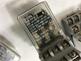 DELTROL CONTROLS 166A 3PDT RELAY W/ IDEC SR3B-05 LOT OF 5