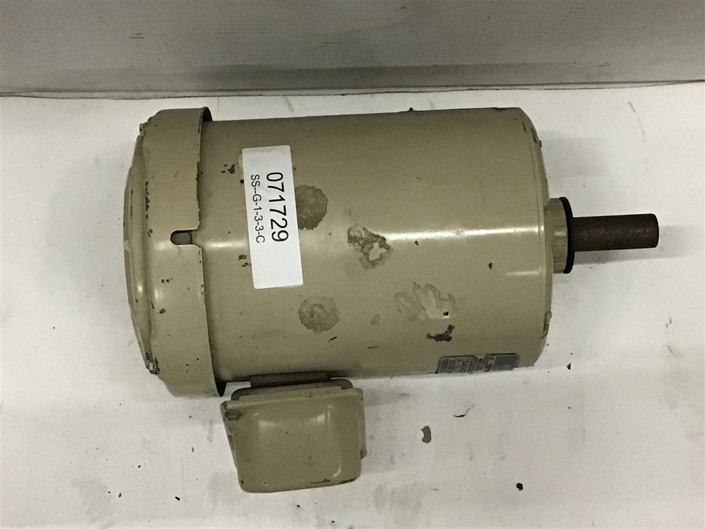 General Electric 5KS47UG8004 1 HP Ac Motor 208-230/460 Volts 1725 RPm 4P