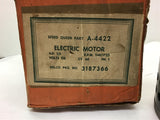 Delco A-4422 3187366 1/3 Hp 115 Volts 1140/1725 Rpm single Phase