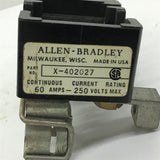 Allen-Bradley X-402027 Fuse Block 60 Amp 1 LOT OF 2