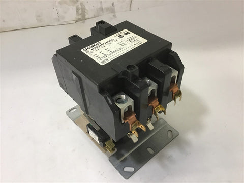 SIEMENS 42GE35AF364RGT CONTACTOR SERIES D 120V COIL 3 PH 60 HP 480