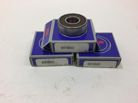 NSK 6201DDUC3 Roller Bearing Lot of 3