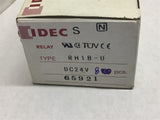 Idec RH1B-U Relay 24 VDC Box of 8