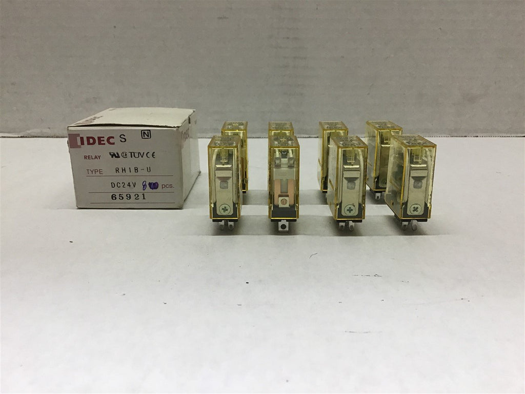 Idec RH1B-U Relay 24 VDC Box of 8