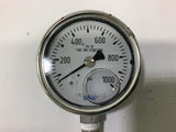 Wika 316 SS Liquid Filled Pressure Gauge 0-1000 PSI